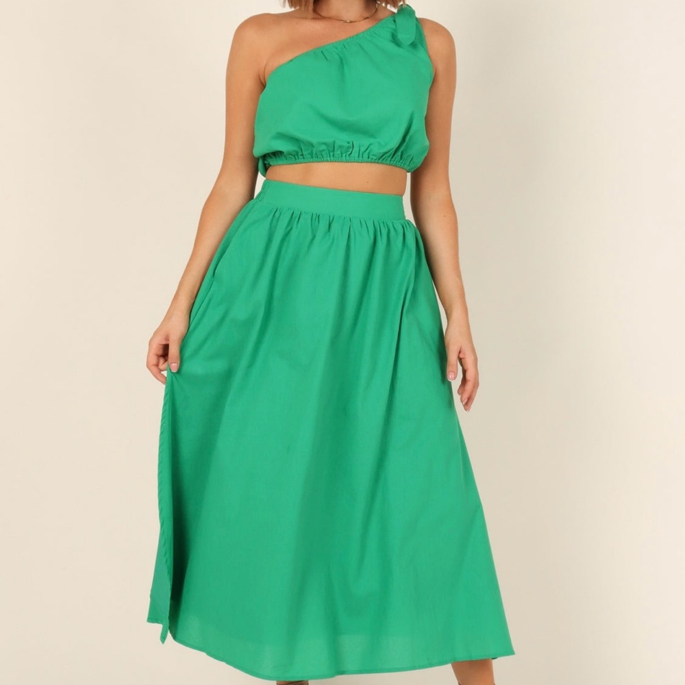 Petal & Pup Isla matching set in emerald